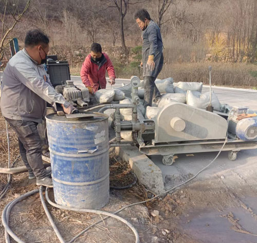 中沙路面下沉注浆